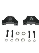 PLM Precision Works Black Edition Billet Engine Torque Mounts Honda B-Series B18 B20 B16                                     - PW-EM-TQ-ENG-MOUNT-B18-BLK - Image 3