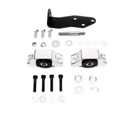 PLM Precision Works Billet Engine Torque Mounts Black Edition w/ Low Profile Bracket - Honda B-Series B18 B20 B17