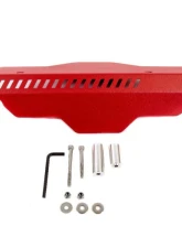 Precision Works Red Aluminum Pulley Cover for Subaru WRX STI 2002-2021                                     - PW-EPC-SUB-RED - Image 2