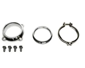 PLM Precision Works 4-Bolt to V-Band 3inch Turbo Flange Adapter