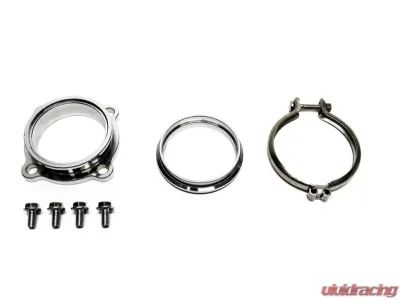 PLM Precision Works 4-Bolt to V-Band 3inch Turbo Flange Adapter - PW-FL-4B-VB