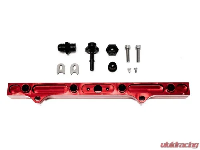 PLM Precision Works Red Fuel Rail Multi Port Honda Civic | Acura RSX | TSX 2002-2015 - PW-FR-KS-RED