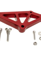 Precision Works Master Cylinder Brace for Tesla Model 3 2017-2024, Red Billet Aluminum                                     - PW-MCB-TSLA-M3-RED - Image 2