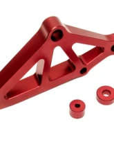 Precision Works Master Cylinder Brace for Tesla Model 3 2017-2024, Red Billet Aluminum                                     - PW-MCB-TSLA-M3-RED - Image 2