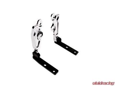 Precision Works Quick Release Hood Hinges for Nissan 240SX S14 1995-1998, Billet Aluminum - PW-QR-HD-S14-A