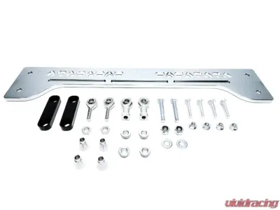 PLM Silver Precision Works Rear Subframe Brace & Sway Bar End Links Honda Civic | Type R 2016+ - PW-RSB-HFC-SIL