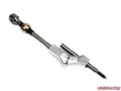 Precision Works Fully Adjustable 100mm Height Dual Bend Stainless Steel Short Shifter for Honda B & D-Series - PW-SHF-B/D-SIL