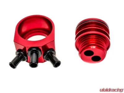 PLM Black Silver Precision Works AOS Air Oil Separator Subaru WRX | STI | Legacy 2002-2014 - PW-SUB-AOS-BLK