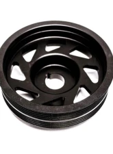 PLM Precision Works Black Engine Crank Pulley Subaru EJ-Series 1994-2021                                     - PW-SUB-EJ-CP-BLK - Image 3