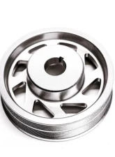 PLM Precision Works Silver Crank Pulley for Subaru EJ-Series 1994-2021                                     - PW-SUB-EJ-CP-SIL - Image 2