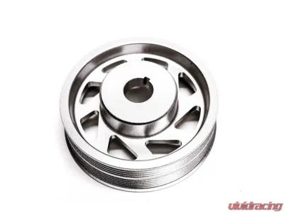 PLM Precision Works Silver Crank Pulley for Subaru EJ-Series 1994-2021 - PW-SUB-EJ-CP-SIL