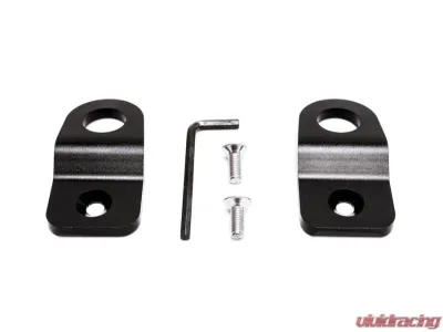 PLM Precision Black Works Radiator Brackets Subaru WRX | STI 2008-2021 - PW-WRX-RAD-BKT-BLK