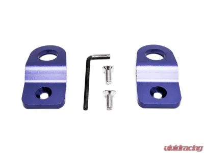 PLM Precision Blue Works Radiator Brackets Subaru WRX | STI 2008-2021 - PW-WRX-RAD-BKT-BLUE