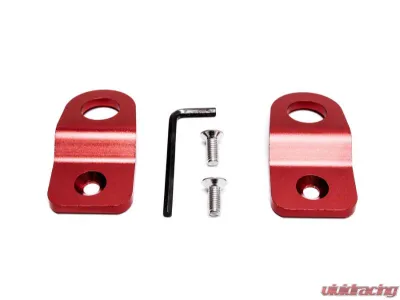PLM Precision Blue Works Radiator Brackets Subaru WRX | STI 2008-2021 - PW-WRX-RAD-BKT-RED