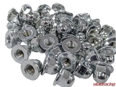PLM M8 x 1.25mm 6mm Depth Seat Hardware Kit Acorn Nuts for Sparco Recaro Bride Seats - SEAT-HARDWARE-ACORN-NUT