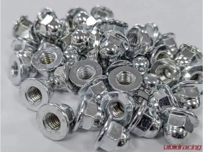 PLM M8 x 1.25mm 6mm Depth Seat Hardware Kit Acorn Nuts for Sparco Recaro Bride Seats - SEAT-HARDWARE-ACORN-NUT