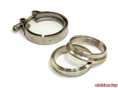 Private Label Mfg PLM 2.5 Inch V-Band Clamp System Assembly for Exhaust Connections - PLM-V-BAND+CLAMP-2.5