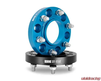 Borne Off-Road M12 x 35mm 6x139.7 Blue Wheel Spacers Ford Bronco | Ranger 2019+ - BNWS-001-350BL