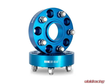 Borne Off-Road M14 x 38.1mm 5x127 Blue Wheel Spacers Dodge | Jeep 2011-2020 - BNWS-003-381BL