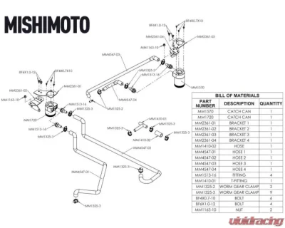 Mishimoto Baffled Oil Catch Can Kit Nissan | Infiniti VQ35HR 2007-2012 - MMBCC-350Z-07PBE