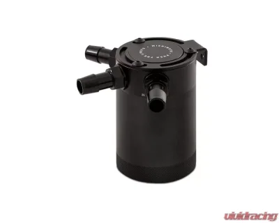 Mishimoto Black 3 Port Compact Baffled Oil Catch Can - MMBCC-CBTHR-BK