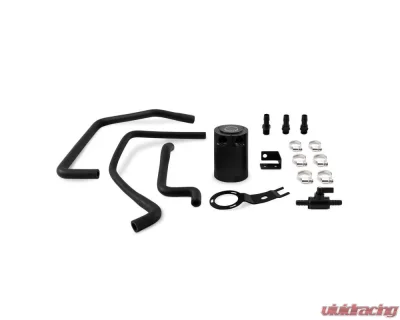 Mishimoto Black Baffled Oil Catch Can Kit Mazda Miata 2016+ - MMBCC-MIA-16PBE