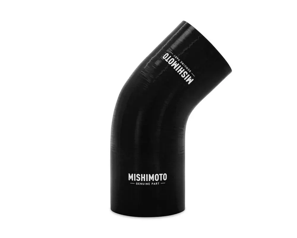 Mishimoto 2" to 2.5" Black 45 Degree Silicone Reducer Coupler - MMCP-R45-2025BK