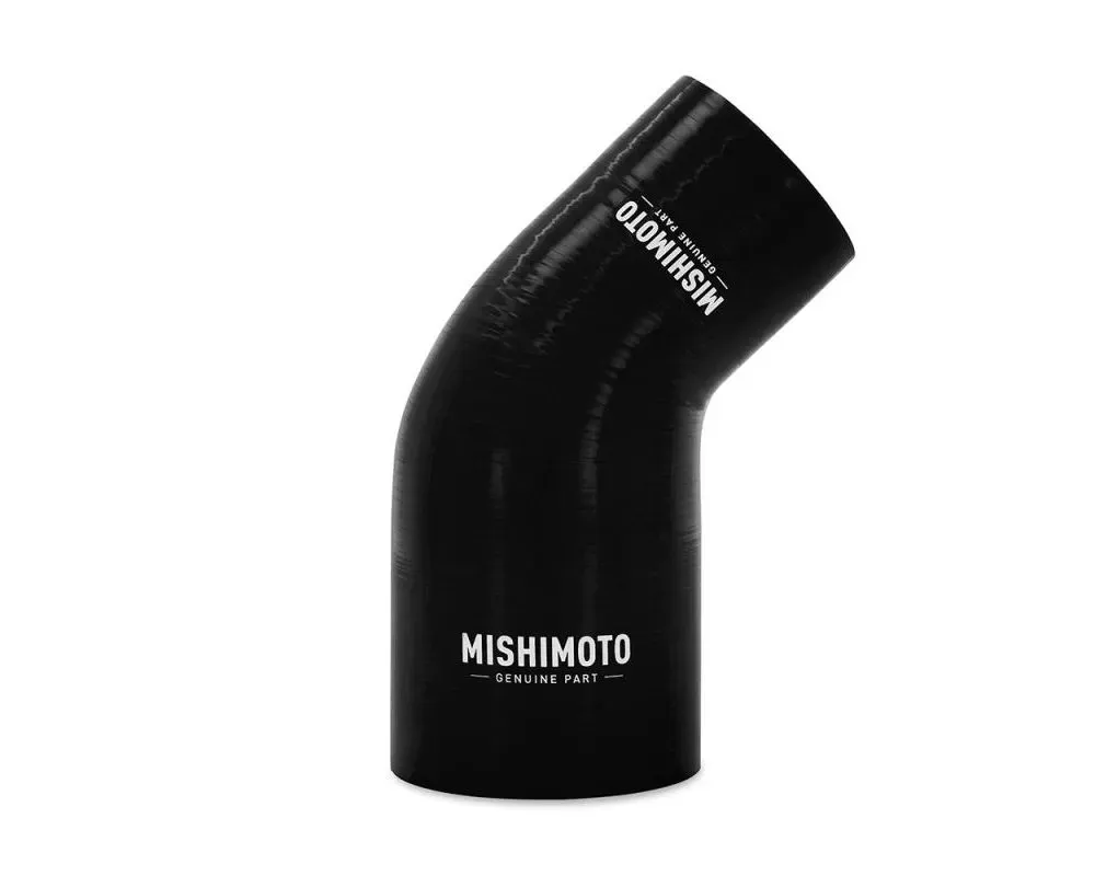 Mishimoto 2.25" to 3" Black 45 Degree Silicone Reducer Coupler - MMCP-R45-22530BK