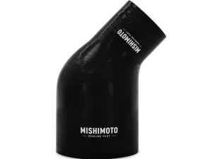 Mishimoto Black 45 Degree Silicone Transition Coupler, 2.50 Inches to 4.00 Inches