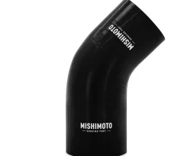 Mishimoto Black 45 Degree Silicone Transition Coupler, 3.00 Inches to 3.25 Inches