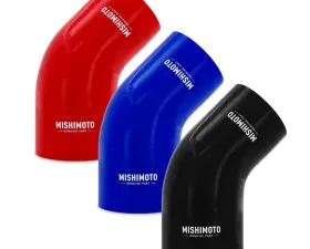 Mishimoto Black 45 Degree Silicone Transition Coupler, 3.50 Inches to 4.00 Inches