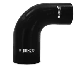 Mishimoto Black 90 Degree Silicone Transition Coupler, 3.00 Inches to 3.50 Inches