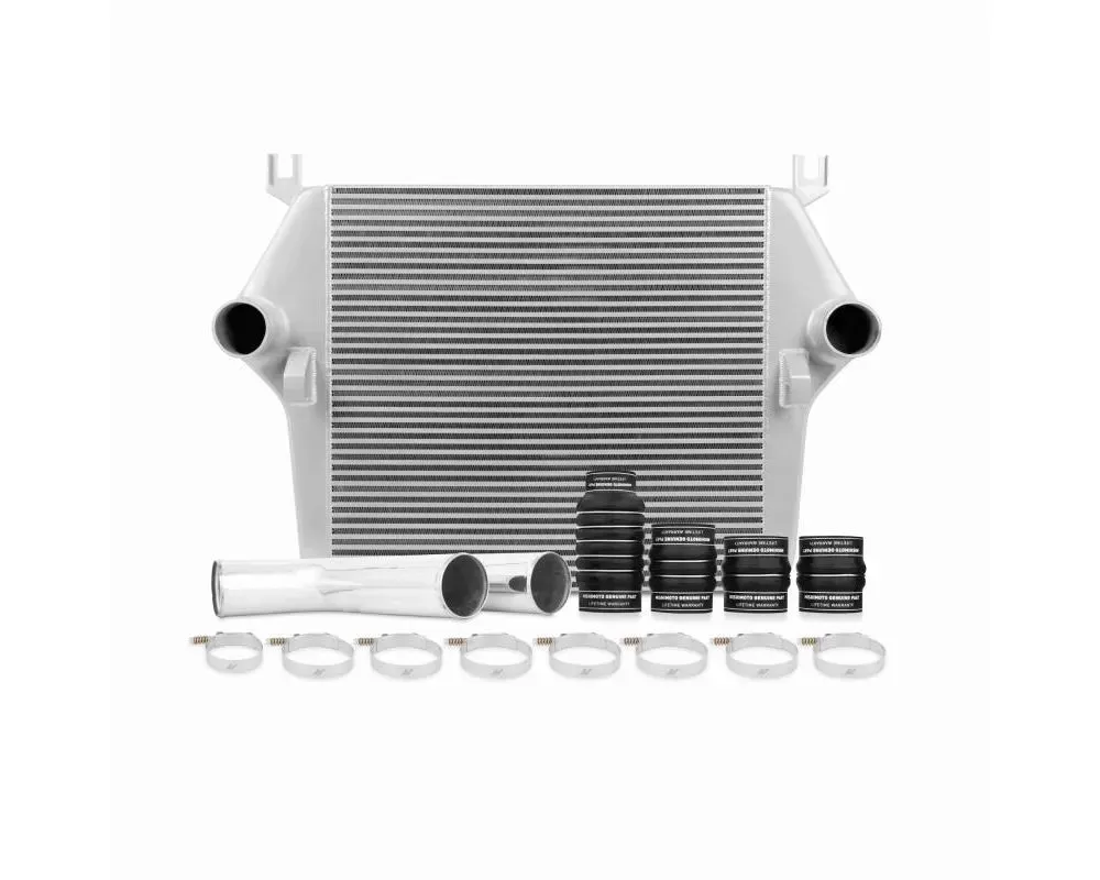 Mishimoto Silver Intercooler Kit w/ Pipes Dodge Ram 6.7L Cummins 2007-2009 - MMINT-RAM-07KSL