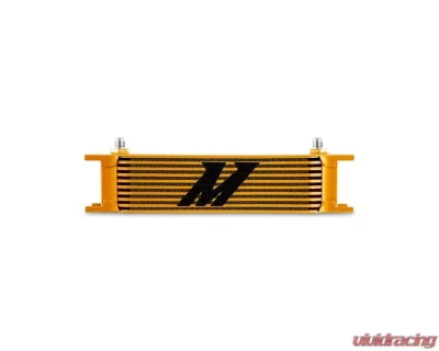 Mishimoto 10-Row -6 AN Gold Universal Oil Cooler - MMOC-10-6GD