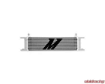 Mishimoto 10-Row -6 AN Silver Universal Oil Cooler - MMOC-10-6SL