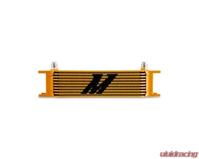 Mishimoto 10-Row -8 AN Gold Universal Oil Cooler - MMOC-10-8GD