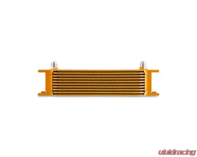 Mishimoto 10-Row -8 AN Gold Universal Oil Cooler - MMOC-10-8GD