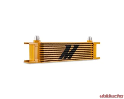 Mishimoto 10-Row -8 AN Gold Universal Oil Cooler - MMOC-10-8GD