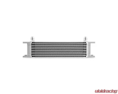 Mishimoto 10-Row -8 AN Silver Universal Oil Cooler - MMOC-10-8SL