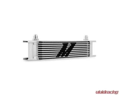 Mishimoto 10-Row -8 AN Silver Universal Oil Cooler - MMOC-10-8SL