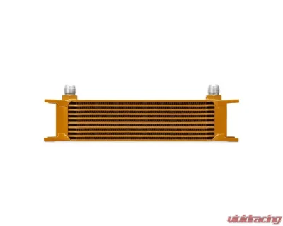 Mishimoto 10-Row Gold Universal Oil Cooler - MMOC-10G