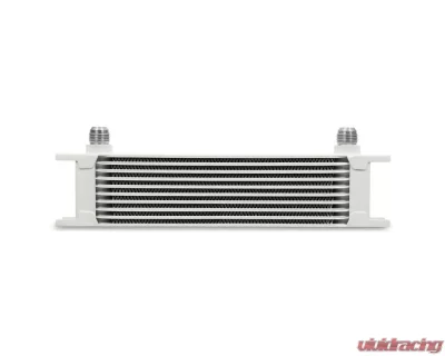 Mishimoto 10-Row White Universal Oil Cooler - MMOC-10WT