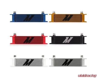 Mishimoto 10-Row Blue Universal Oil Cooler - MMOC-10BL