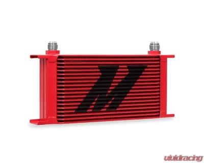 Mishimoto 19-Row Red Universal Oil Cooler - MMOC-19RD