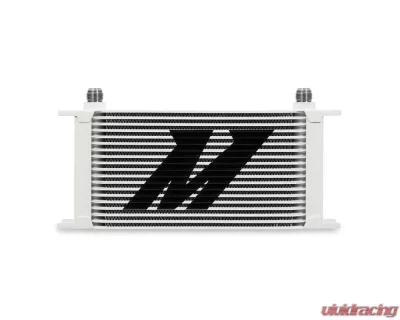 Mishimoto 19-Row White Universal Oil Cooler - MMOC-19WT