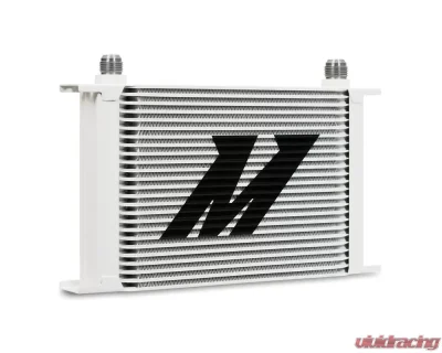 Mishimoto 25-Row White Universal Oil Cooler - MMOC-25WT