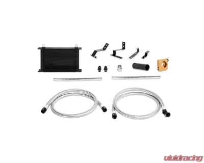 Mishimoto Black Thermostatic Oil Cooler Kit Chevrolet Camaro 2016+ - MMOC-CAM4-16TBK