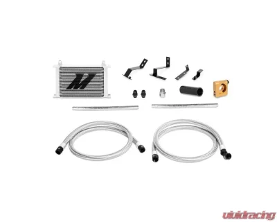 Mishimoto Silver Thermostatic Oil Cooler Kit Chevrolet Camaro 2016+ - MMOC-CAM4-16TSL