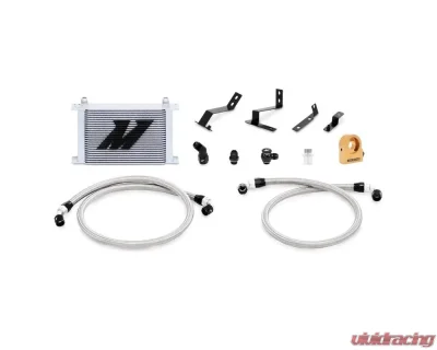 Mishimoto Silver Thermostatic Oil Cooler Kit Chevrolet Camaro 2016-2020 - MMOC-CAM8-16TSL