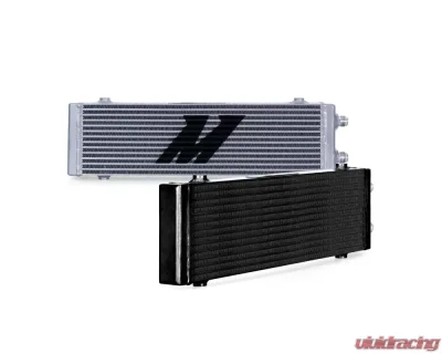 Mishimoto Black Large Universal Dual Pass Bar & Plate Oil Cooler - MMOC-DP-LBK